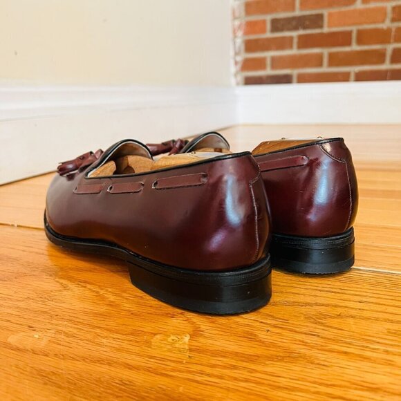 Johnston Murphy Optima Loafer Shoes Mens 12 D Dark Burgundy Tassel Brogue main image 14